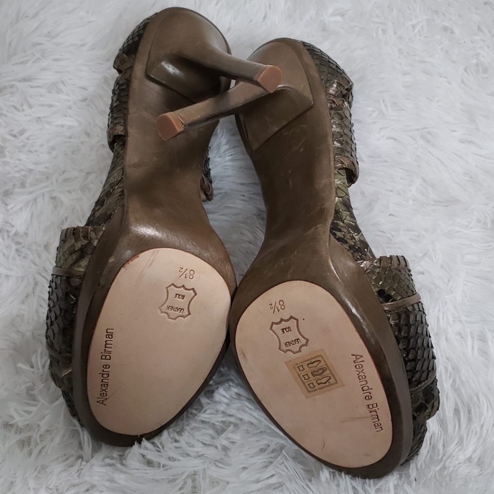 Alexandra Birman Python Stilettos - image 5